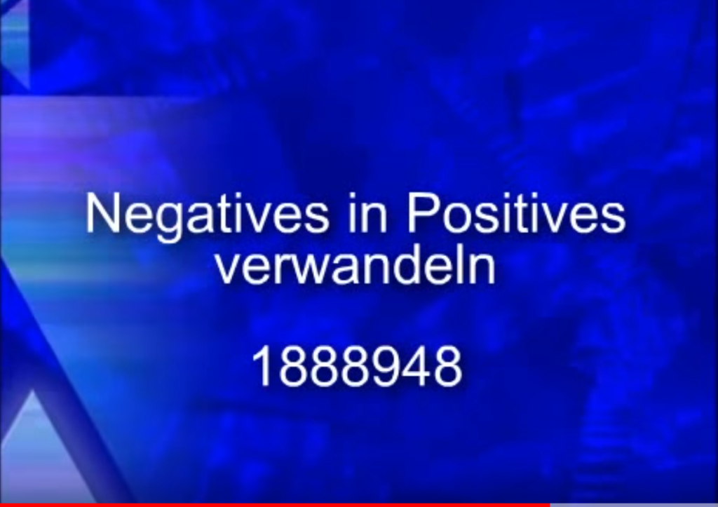 negatives in positives verwandeln